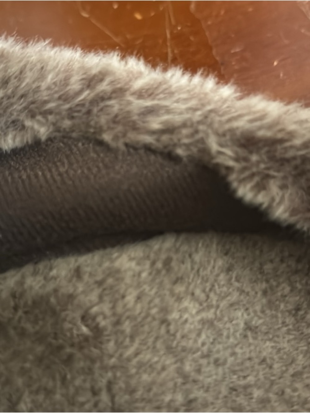 isotoner Brown Faux-Fur Trim Suede Slip-On Slippers - Picture 6 of 8
